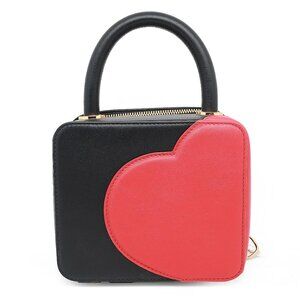 Chopard x Chloë Sevigny Green Carpet Black & Red Leather Shoulder Bag 95000-0980
